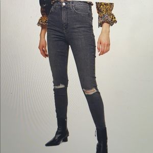 Top shop Jamie gray skinny jeans